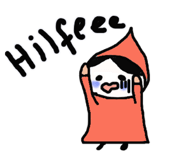 wolf meets red riding hood and piggy sticker #12815341