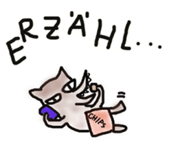 wolf meets red riding hood and piggy sticker #12815346