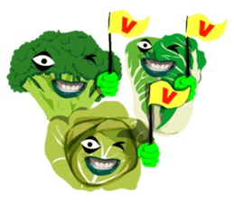 sweet and fresh vegetables sticker #12815687