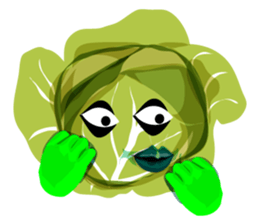 sweet and fresh vegetables sticker #12815703