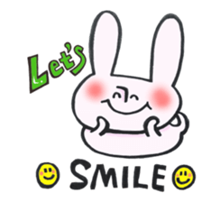 LET'S rabbit sticker #12817369