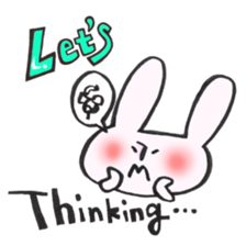 LET'S rabbit sticker #12817371