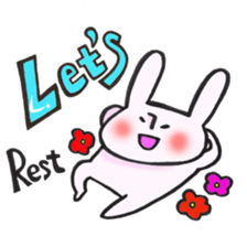 LET'S rabbit sticker #12817374