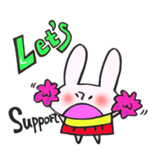 LET'S rabbit sticker #12817375