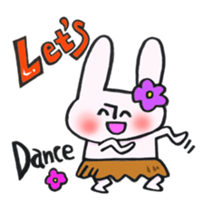 LET'S rabbit sticker #12817377