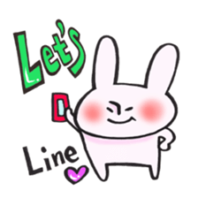 LET'S rabbit sticker #12817383