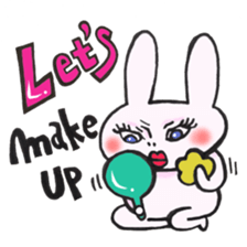 LET'S rabbit sticker #12817396