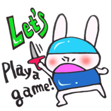 LET'S rabbit sticker #12817405