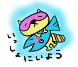 Strange raccoon sticker #12817568