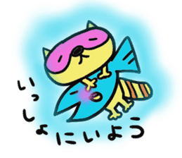 Strange raccoon sticker #12817568