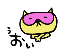 Strange raccoon sticker #12817570