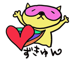 Strange raccoon sticker #12817579