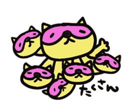 Strange raccoon sticker #12817583