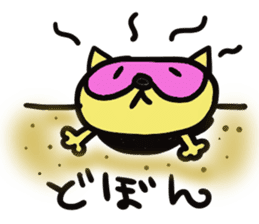 Strange raccoon sticker #12817589