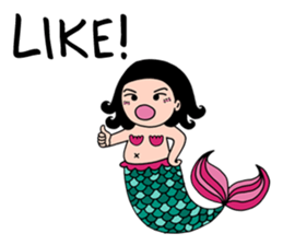 Pubabe Chubby Mermaid sticker #12817611