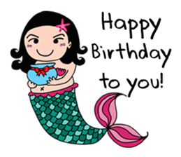 Pubabe Chubby Mermaid sticker #12817614