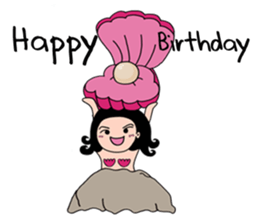 Pubabe Chubby Mermaid sticker #12817615