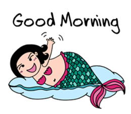 Pubabe Chubby Mermaid sticker #12817618