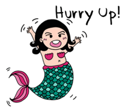 Pubabe Chubby Mermaid sticker #12817622