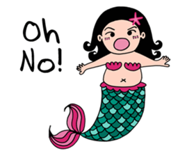 Pubabe Chubby Mermaid sticker #12817629