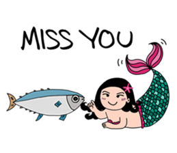 Pubabe Chubby Mermaid sticker #12817636
