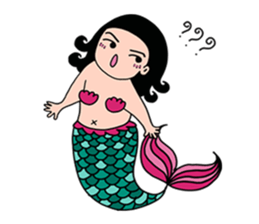 Pubabe Chubby Mermaid sticker #12817639