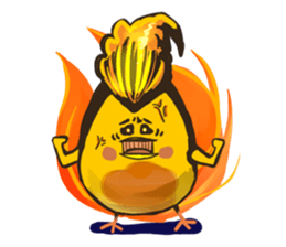 Quiff hairstyle chicken sticker #12818020