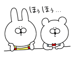 Basic set of rabbit and bear sticker #12819191