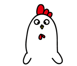 Ugly chicken sticker #12819928