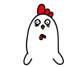 Ugly chicken sticker #12819932