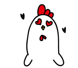 Ugly chicken sticker #12819935