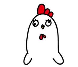 Ugly chicken sticker #12819937