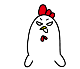 Ugly chicken sticker #12819939