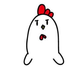Ugly chicken sticker #12819940