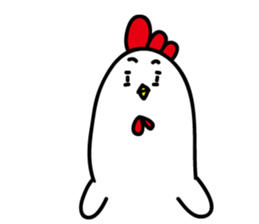 Ugly chicken sticker #12819942