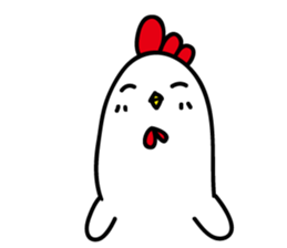 Ugly chicken sticker #12819953