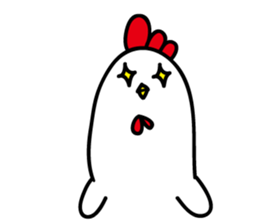 Ugly chicken sticker #12819959