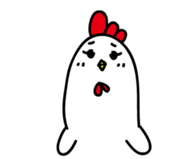 Ugly chicken sticker #12819962