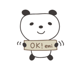Cute panda sticker for Emi sticker #12820312