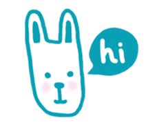 Mr. long face rabbit sticker #12820686