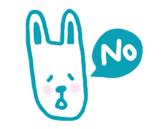 Mr. long face rabbit sticker #12820687