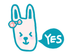 Mr. long face rabbit sticker #12820688