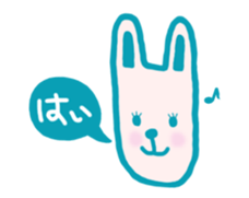 Mr. long face rabbit sticker #12820695