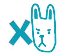 Mr. long face rabbit sticker #12820698
