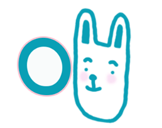 Mr. long face rabbit sticker #12820699