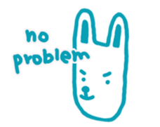 Mr. long face rabbit sticker #12820700