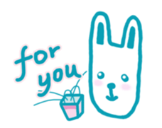 Mr. long face rabbit sticker #12820702