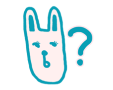 Mr. long face rabbit sticker #12820705
