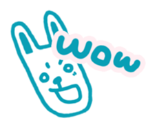 Mr. long face rabbit sticker #12820707