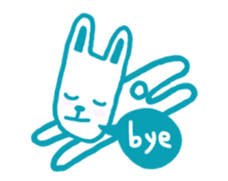 Mr. long face rabbit sticker #12820710